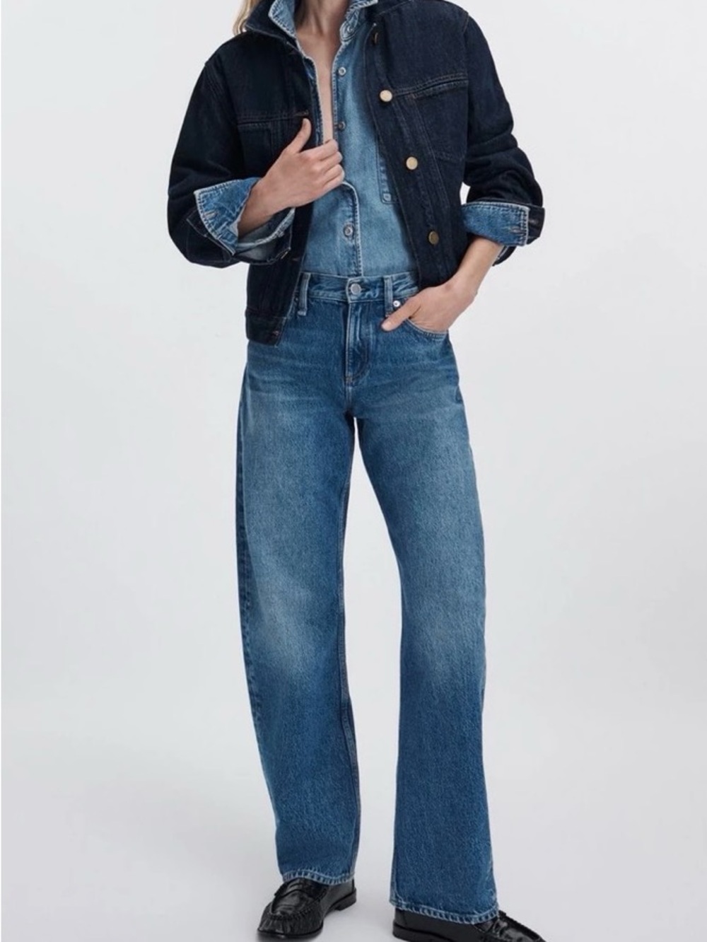 rag & bone Barrel Jeans | 26 | Medium Wash